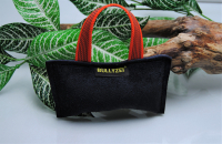 Beißkissen Leder Mini, mit Squeaker 15 x 8 cm, 1 Schlaufe